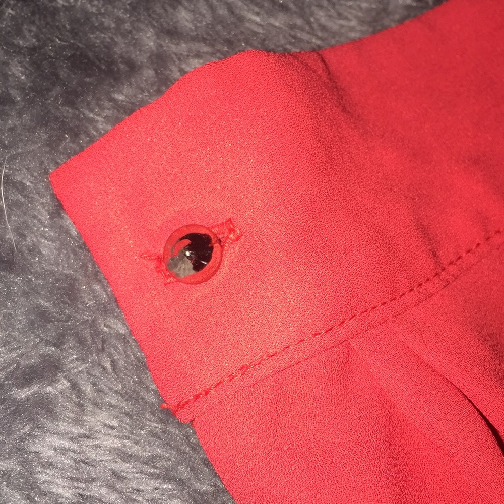 Red button up - Picture 3 of 4